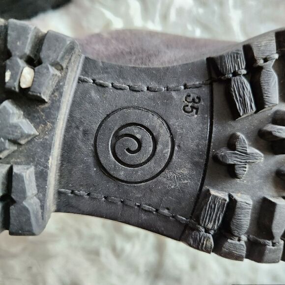 Khrio nubuck lug bottom ankle boots gray brown - Picture 12 of 14